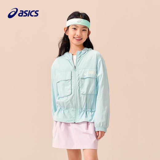 ASICS/亚瑟士童装25年夏季新款女童运动满印三防工艺轻潮梭织便服 商品图1