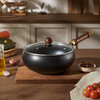 🔥下单就送！！！厨房必备大肚锅！💥【德世朗DFS-C835B旬味无涂层大肚锅+0.01送5双BDY-TZ866吉兔抗菌合金筷套装】 商品缩略图0