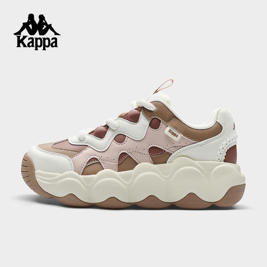 Kappa 面包鞋老爹鞋女2025新款厚底运动鞋百搭休闲鞋子K0G25MC66 商品图0