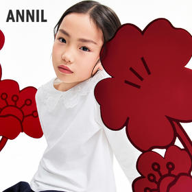 【实体店同款】女童翻领针织衫春季新款安奈儿童装AG611014