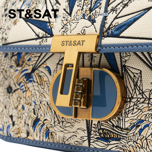 星期六精致花卉刺绣链条单肩包SSC5211008 商品图5