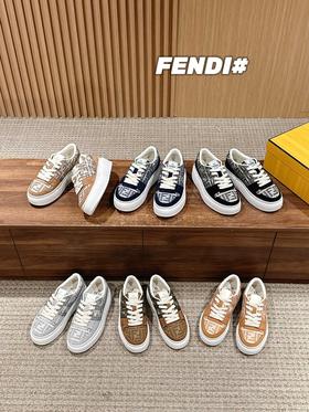 FENDI芬迪新款厚底板鞋休闲运动鞋（ZX*DBG）