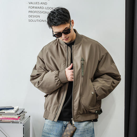 徐太浪【复古休闲 双拉链】棒球领羽绒服男冬季厚款大码防寒外套 商品图1