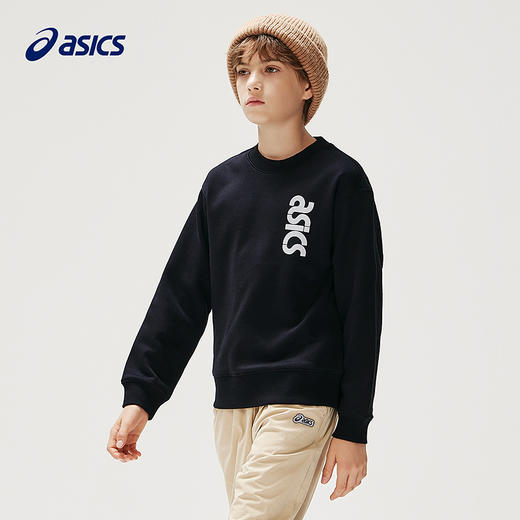 ASICS/亚瑟士童装25年冬季儿童经典运动圆领套头卫衣保暖有型百搭 商品图3