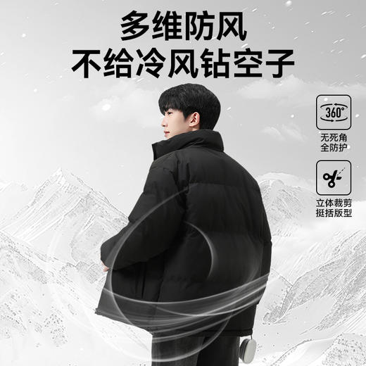 回力棉服男款冬季新款面包服立领防寒棉袄外套加厚保暖羽绒棉衣男 商品图3