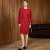 IWY/高端职业装气质女神范职场套装新年红色年会宴会连衣裙两件套C2565+Q1501 商品缩略图3