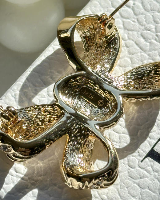 THS-无 D家 Vintage蝴蝶结系列 优雅浪漫胸针 CU1335 商品图7