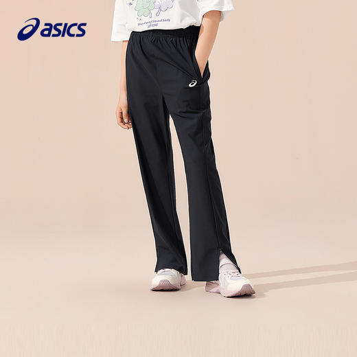 ASICS/亚瑟士童装25年夏季新款女童运动轻潮吸湿速干喇叭针织长裤 商品图1