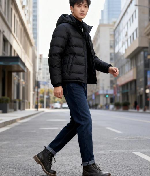 D121026秋冬款时尚休闲商务男士百搭加绒牛仔裤 商品图4