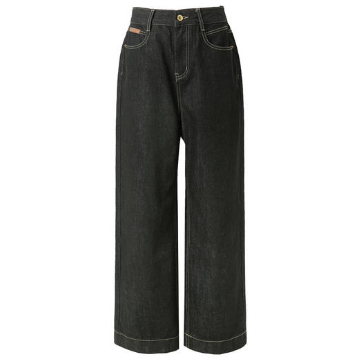 三彩2026春季新款牛仔裤长裤休闲直筒裤宽松裤子显瘦复古M 商品图4