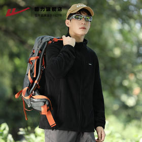 回力户外抓绒衣外套男款新款秋冬冲锋衣内胆保暖摇粒绒运动男上衣