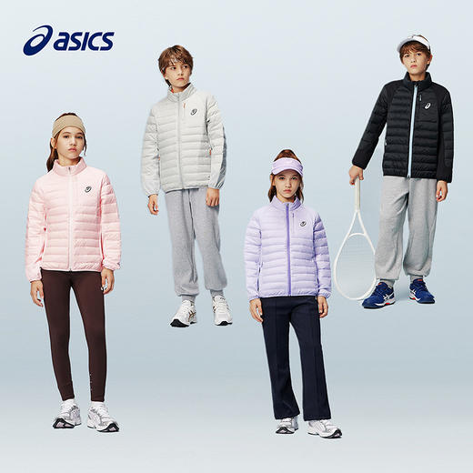 ASICS/亚瑟士儿童25年新款拼接弹力羽绒外套轻量保暖百搭防泼水 商品图4