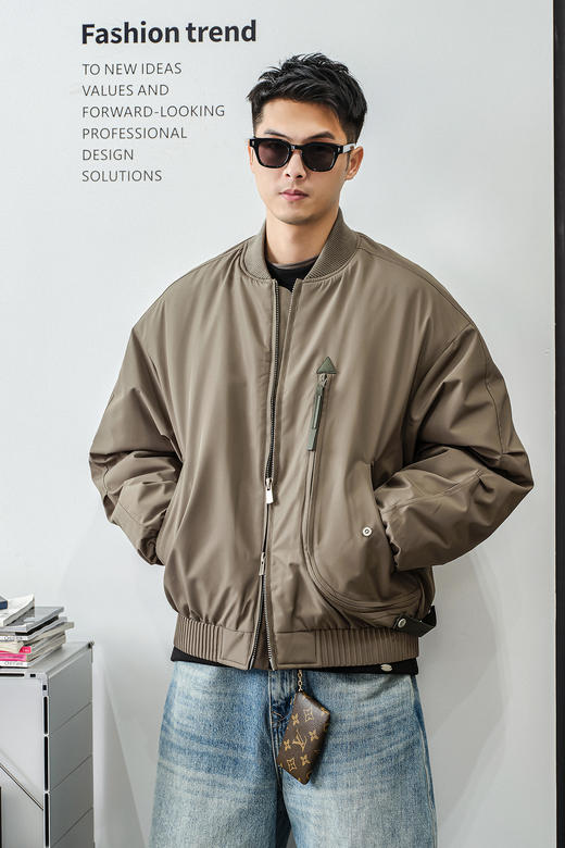徐太浪【复古休闲 双拉链】棒球领羽绒服男冬季厚款大码防寒外套 商品图4