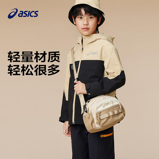ASICS/亚瑟士儿童25年新款户外单肩大容量撞色挎包轻量耐磨防泼水 商品图1