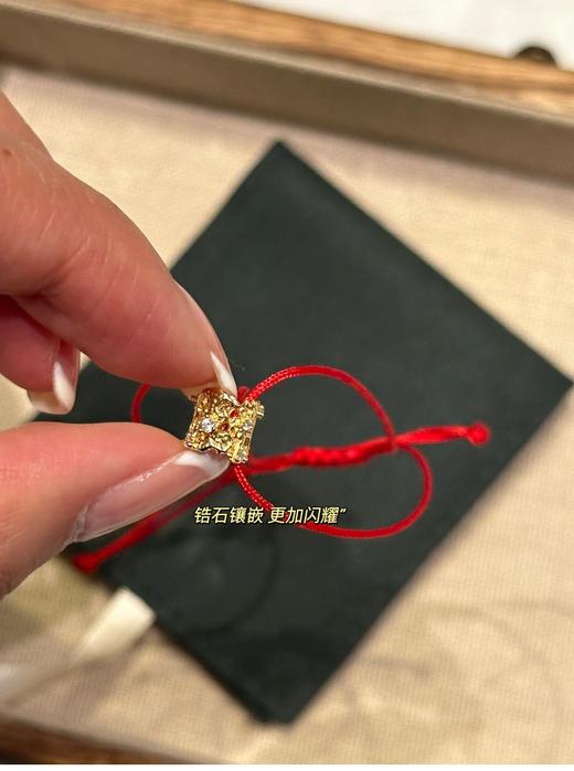 新年小红绳来咯～ 平安扣小红绳！纯元ooa*k 蕾丝纯银s925通体镀18k真金 商品图10