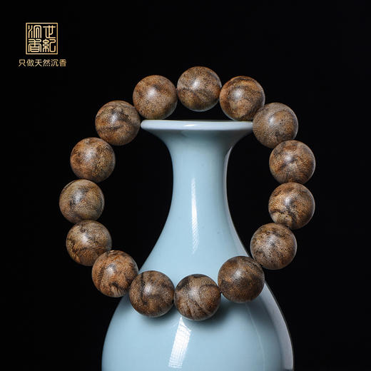 天然菩萨奇沉香手串 14.8mm*15颗 19克 SP7949 商品图0