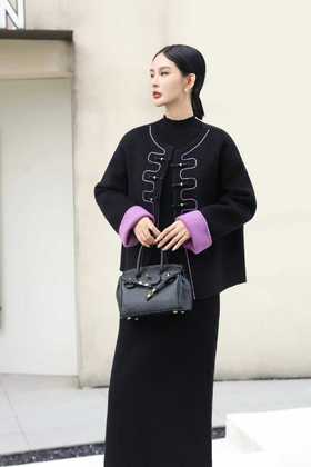 SZ6A18 新中式设计款双面呢外套 