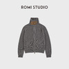 ROMI STUDIO“复古格调”羊绒羊毛混纺真皮扣开襟毛衫 RWCASD6879 商品缩略图0