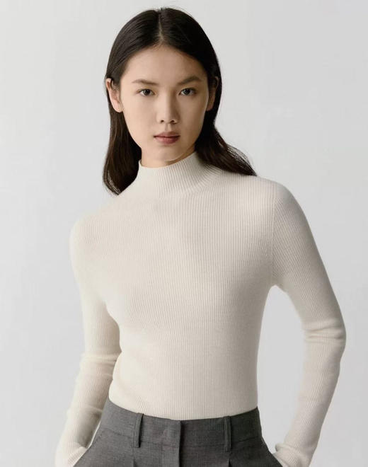 外贸代工厂出！ 秋冬内搭天花板 小禾绵羊毛半高领针织打底衫 商品图4