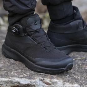 旋转纽扣款！~ 防水~透气多功能攀登/徒步加棉中帮男鞋 无标
