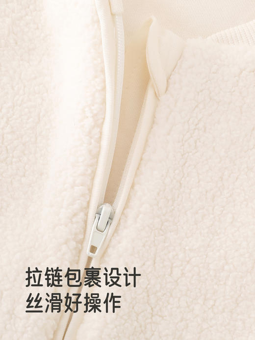 英氏婴儿连体衣加绒冬季仿羊羔绒保暖宝宝外出服哈衣YZJAJ3R028A 商品图2