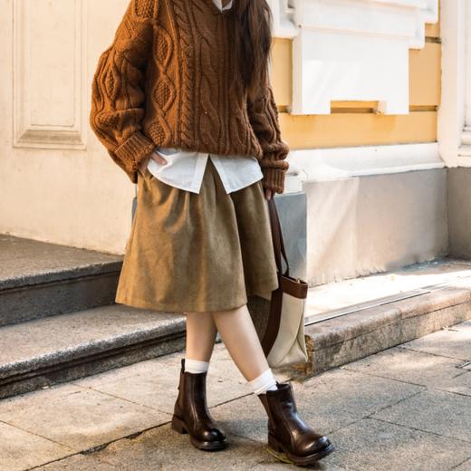 纪华菲切尔西短靴|4cm跟高，薄绒内里，保暖又实穿 商品图1