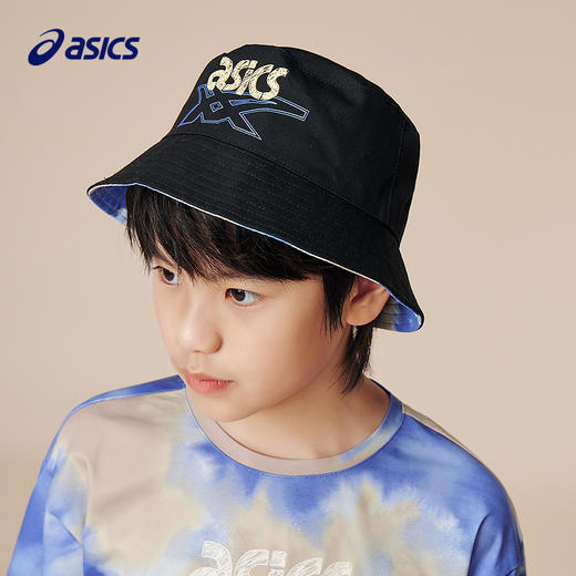 ASICS/亚瑟士儿童2025年新款潮流满印渔夫帽两面戴设计抗皱耐磨 商品图0