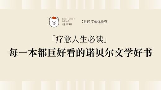 疗愈人生必读｜每一本都巨好看的诺贝尔文学好书 商品图0