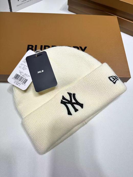 D121036冬款保暖帽针织帽加厚拼皮秋季潮百搭男女款帽子 商品图5