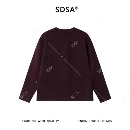 87823SDSA男士秋冬新款痞帅男装美式潮牌刺绣字母圆领长袖T恤百搭时尚 商品图4
