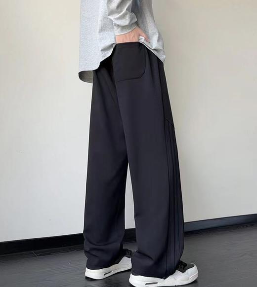 D121028新款高品质加绒季休闲裤设计感运动裤 商品图3