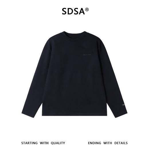 87823SDSA男士秋冬新款痞帅男装美式潮牌刺绣字母圆领长袖T恤百搭时尚 商品图1