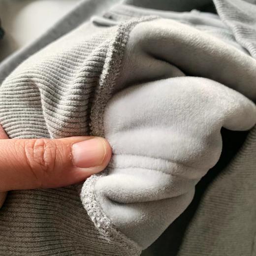 D121001男士全拉链银狐绒柔软舒适连帽卫衣外套 商品图9