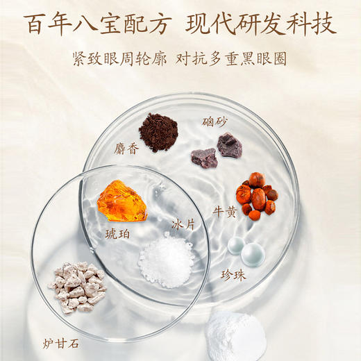 【小巧便捷 出行携带】马应龙八宝便捷装眼霜 紧致淡纹 舒缓保湿 淡化黑眼圈 点亮眼周 质地细腻柔滑 商品图4