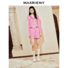MAXRIENYKitty粉v领小香连衣裙裙子女年高级气质感(货号:MC88DR817) 商品缩略图0