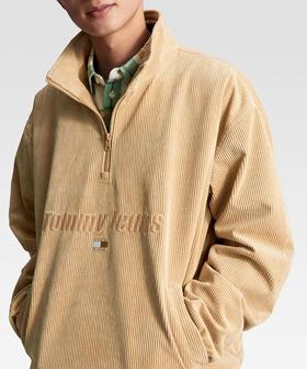 T.H 元单 宽松灯芯绒半拉链夹克 WT942