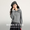【12/10新品6折】熙世界韩系慵懒风套头毛衣女2025秋冬长袖宽松设计感翻领针织上衣 商品缩略图1