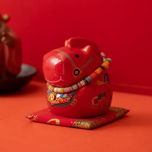 【一群朋友】2026 骐骥驰聘·暴富马 财神香插 礼盒 商品图4