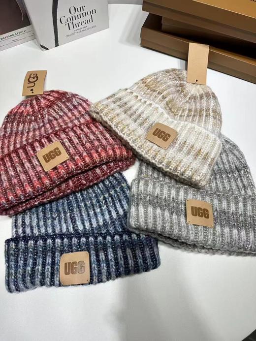 D121038秋冬季加厚皮标保暖帽针织帽男女款百搭防寒冷帽 商品图1