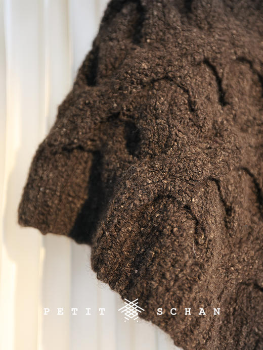 PETIT SCHAN小闪 ACC#049 A Twisted Sense of Joy  开心麻花  牦牛绒手纺纱手编绞花围脖 商品图4