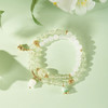 大英博物馆 欧洲文化艺术系列 绿意铃兰葡萄石渐变 双圈手链 商品缩略图1