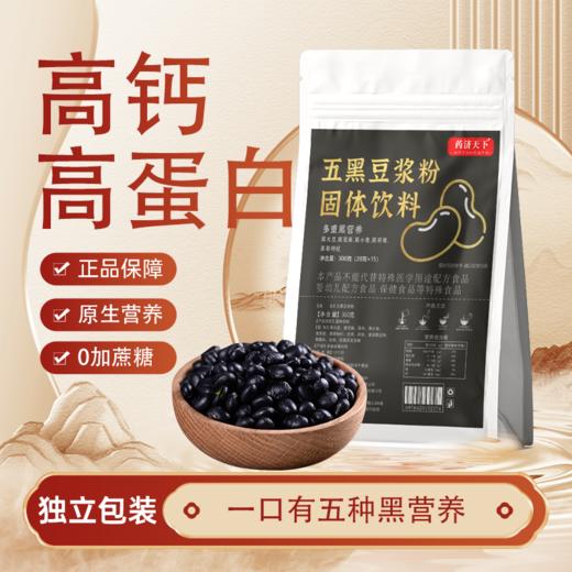 平价优选：无添康建早晚餐，传统豆子，大盒鲜爽即食冲调五黑豆浆粉，纯黄豆豆浆粉 /袋300克 【20克*15袋】 商品图0
