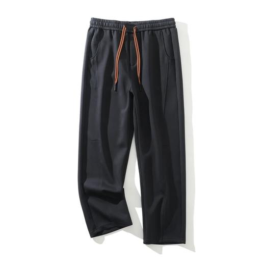 加绒老钱风！3D立裁！液氨空气棉！冬季新款男士运动休闲弯刀宽松阔腿卫裤 商品图4