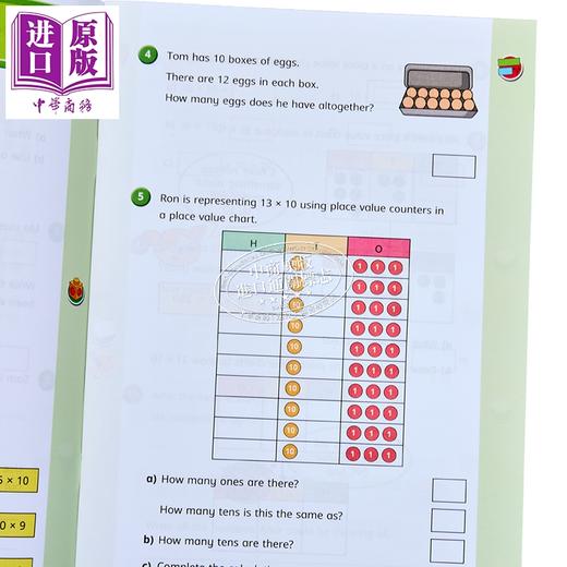 预售 【中商原版】英国白玫瑰数学练习册四年级春季套装4册 White Rose Math Year 4 Spring Block 1-4 小学乘除法分数学习英文原版 商品图1