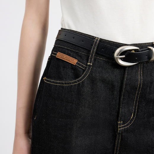 三彩2026春季新款牛仔裤长裤休闲直筒裤宽松裤子显瘦复古M 商品图2