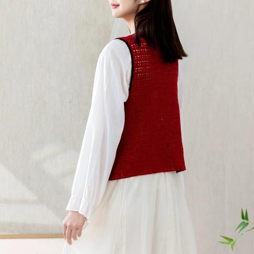 苏苏姐家水芸对襟马甲手工diy钩针自制上衣编织毛线团材料包 商品图2