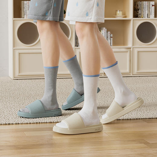 朴西双镜厚底家用凉拖鞋2026春夏EVA浴室防滑静音居家室内拖鞋 商品图5