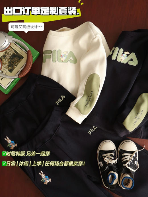 新款FL彼得兔联名加绒加厚保暖卫衣套装 商品图11