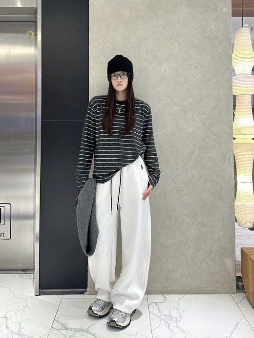 【秒杀价已调 直接拍】热卖的拉夫 拼色腰 加厚绒 弯刀裤 可收口两穿卫裤 商品图6