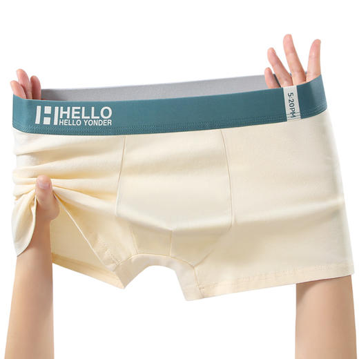 男士内裤男纯棉抗菌平角裤全棉质透气四角裤头男生大码短裤衩 商品图4